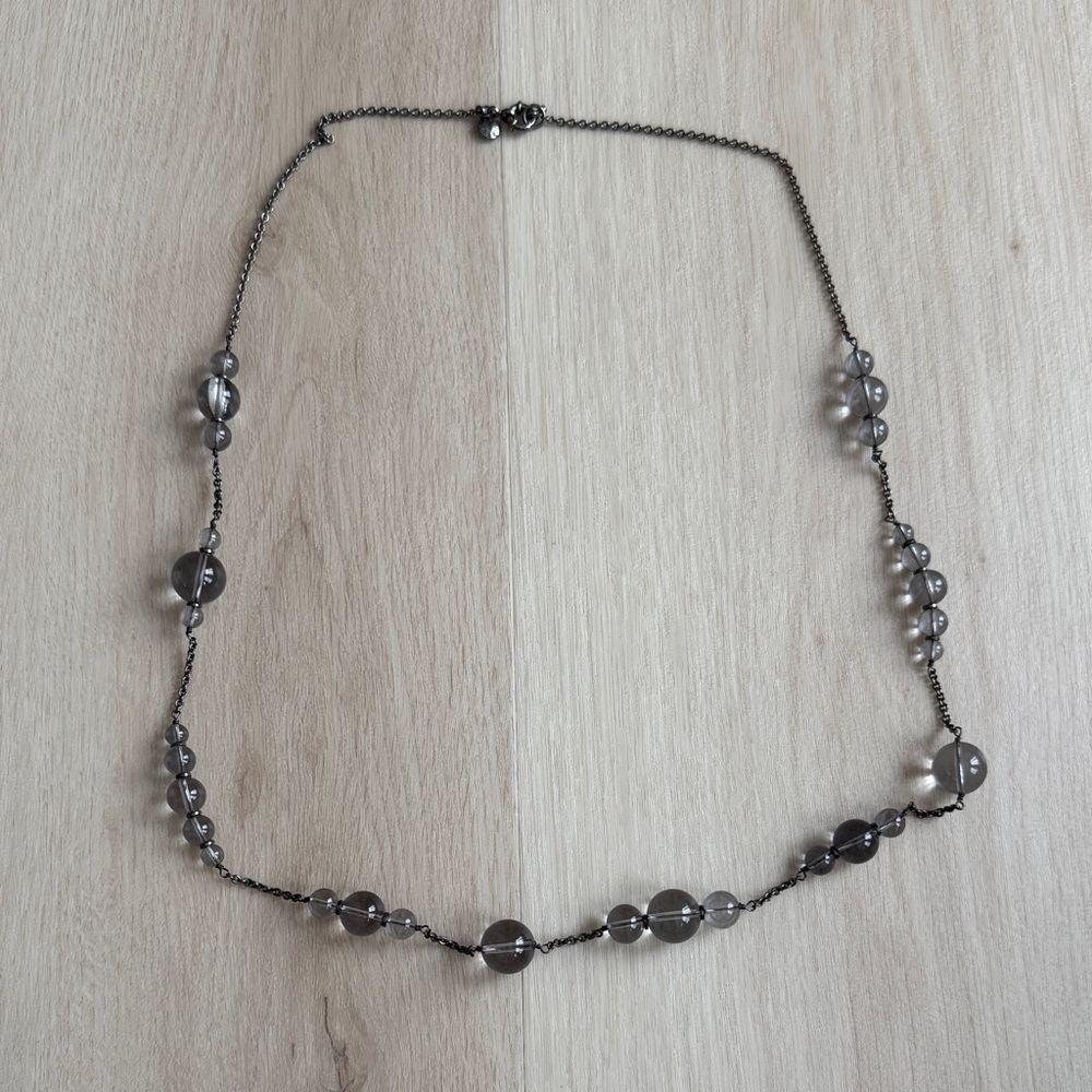 J. Crew Black Beaded Necklace